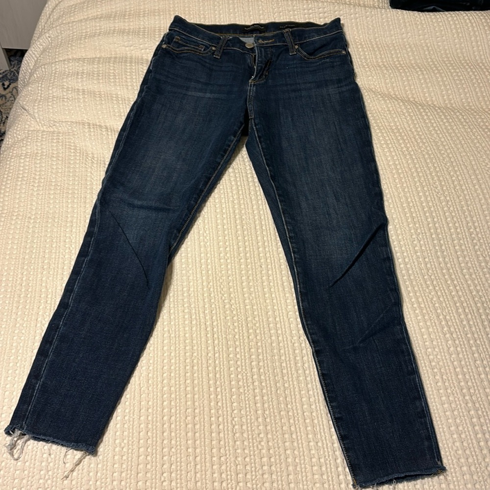 Banana Republic Skinny Blue Jean Raw Hem | Size: 26